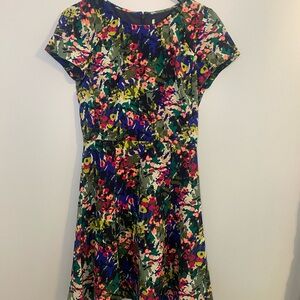 J. Crew Factory Floral Midi Dress